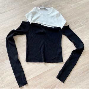 Zara fashion look crop top